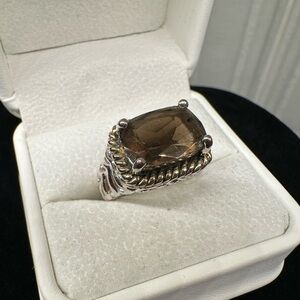🤎Smoky Quartz Silver Ring